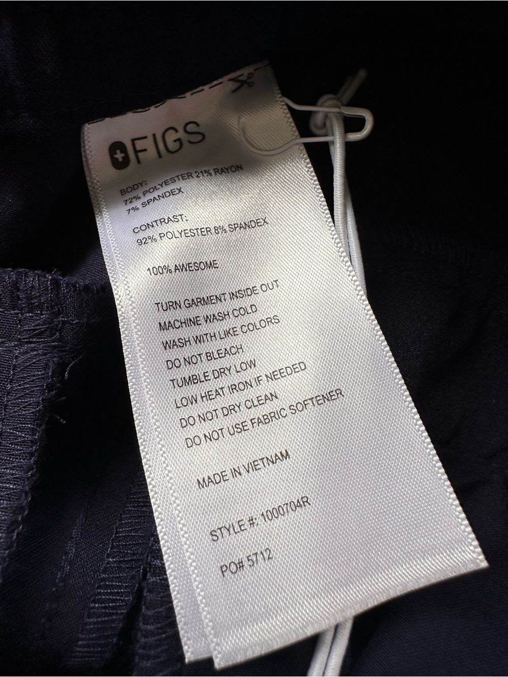 NWT FIGS Marseille Wide Leg Scrub Pants Navy 2XLR - Picture 11 of 14